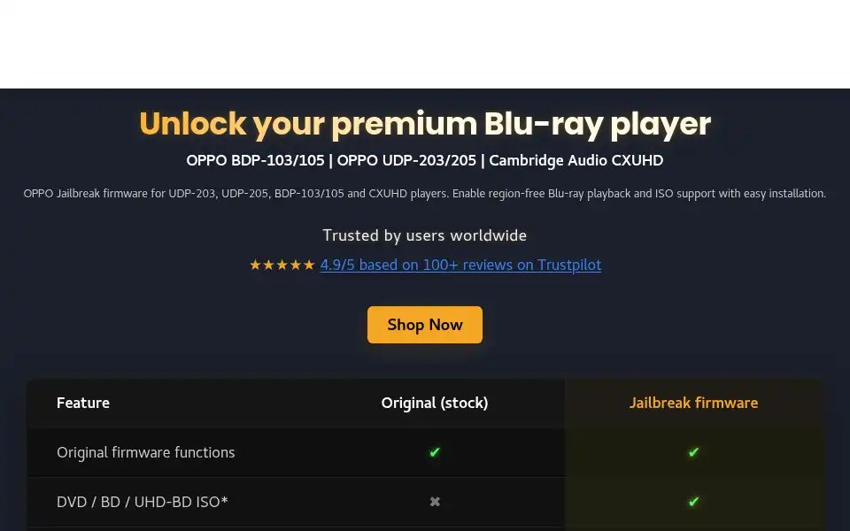 Screenshot of oppo-jb.com