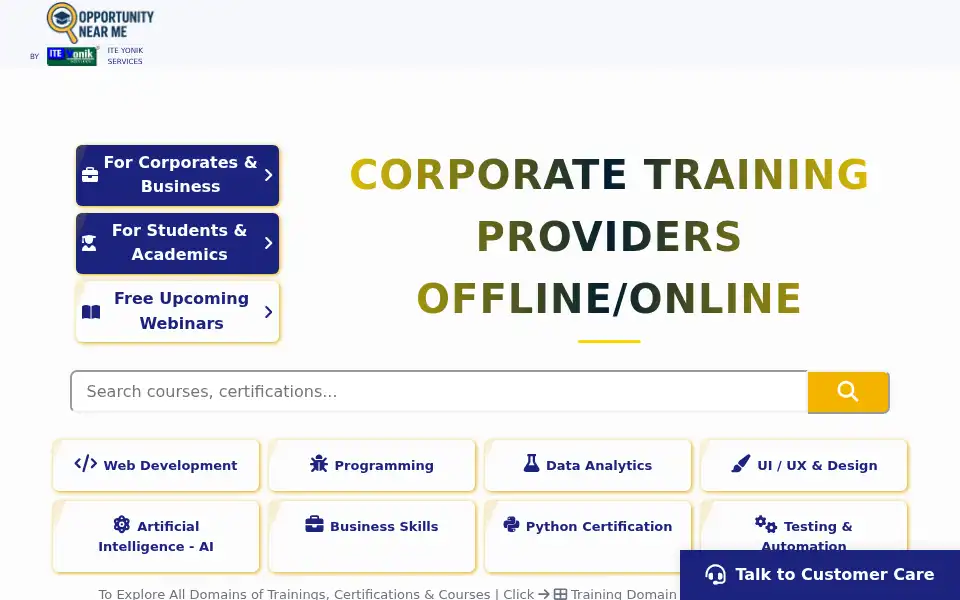 Screenshot of opportunitynearme.com