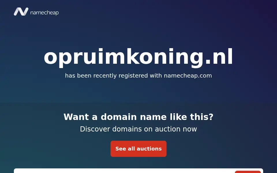 Screenshot of opruimkoning.nl