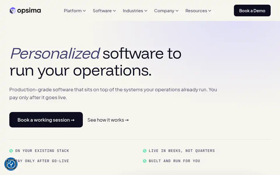 Screenshot of opsima.com