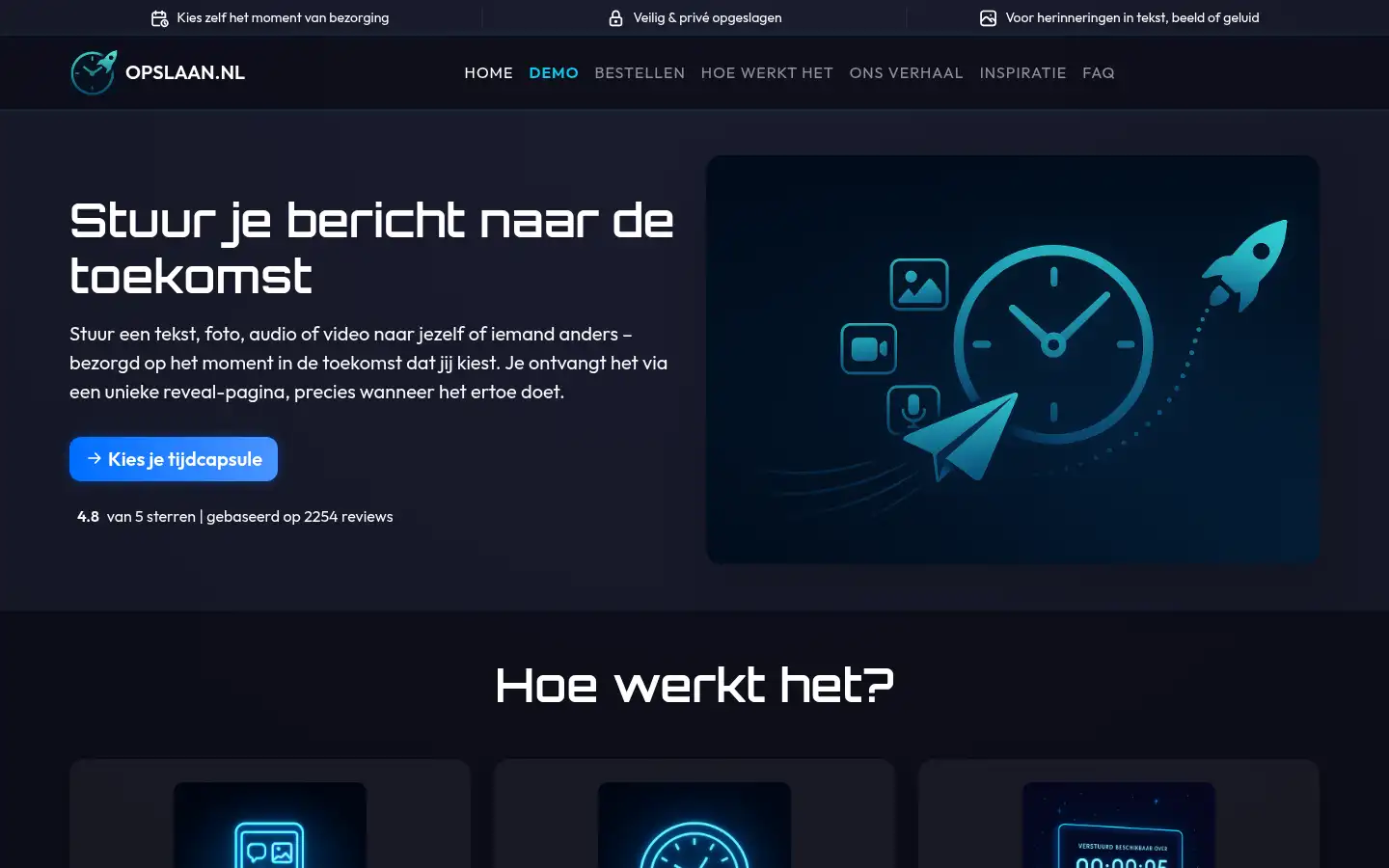 Screenshot of opslaan.nl