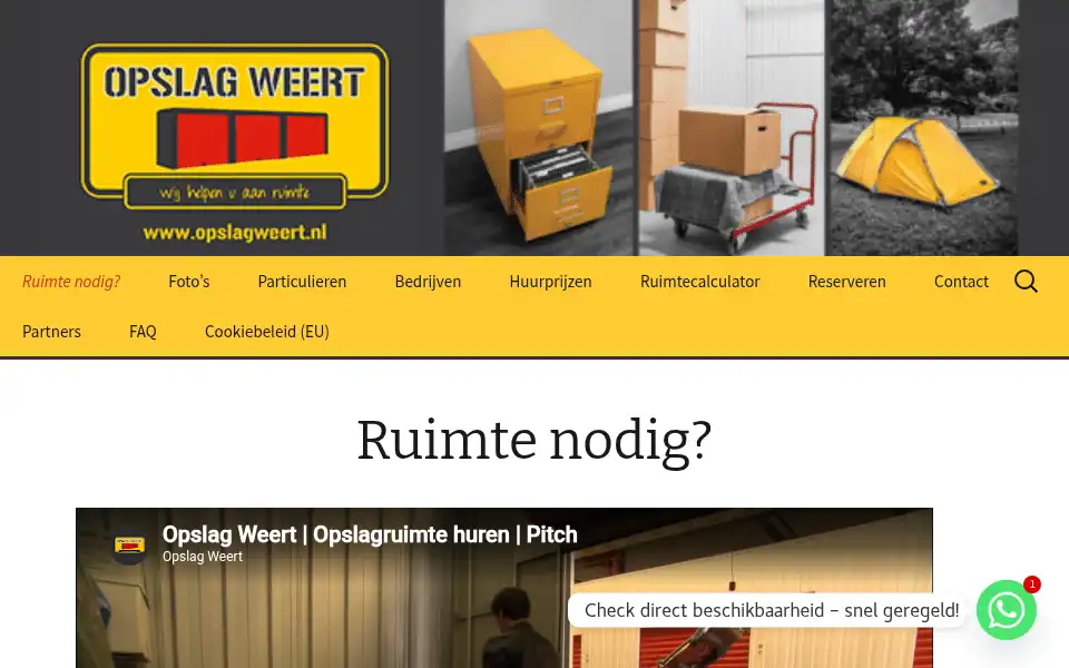 Screenshot of opslagweert.nl