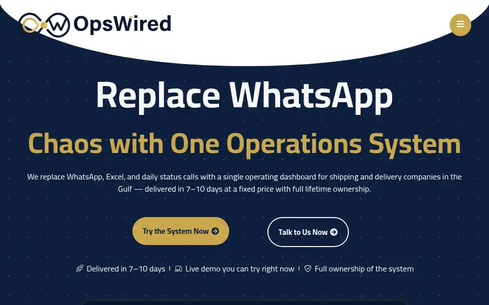 Screenshot of opswired.com