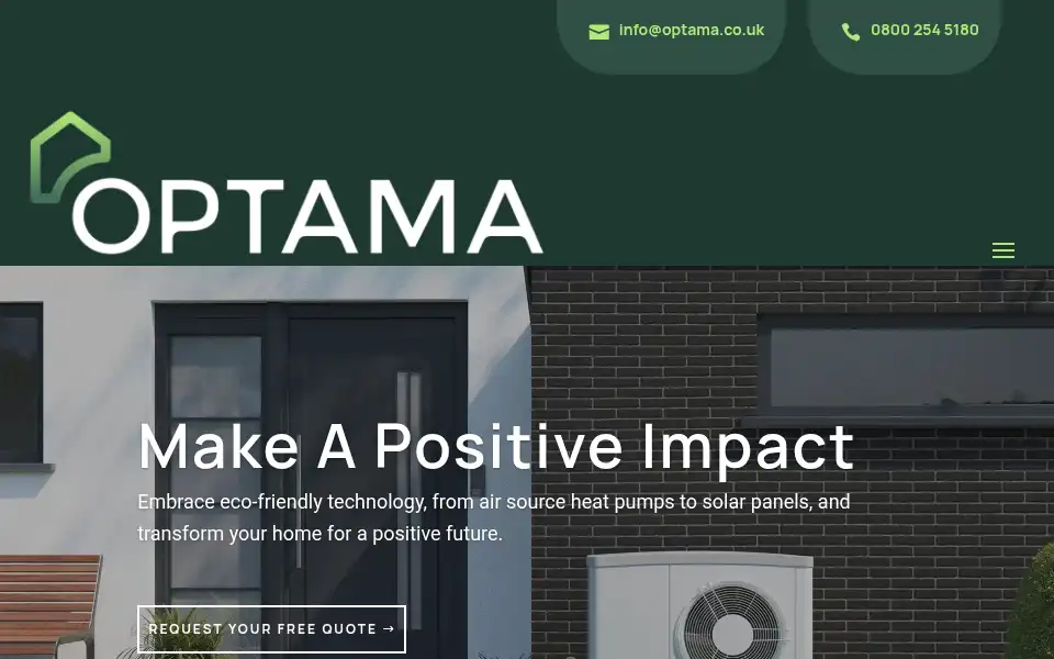 Screenshot of optama.co.uk