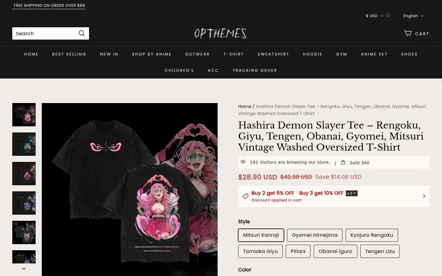 Screenshot of opthemes.com