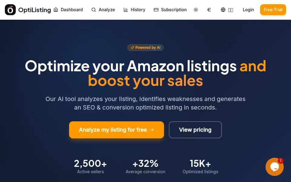 Screenshot of opti-listing.com