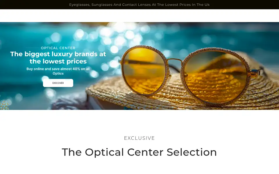 Screenshot of optical-center.co.uk