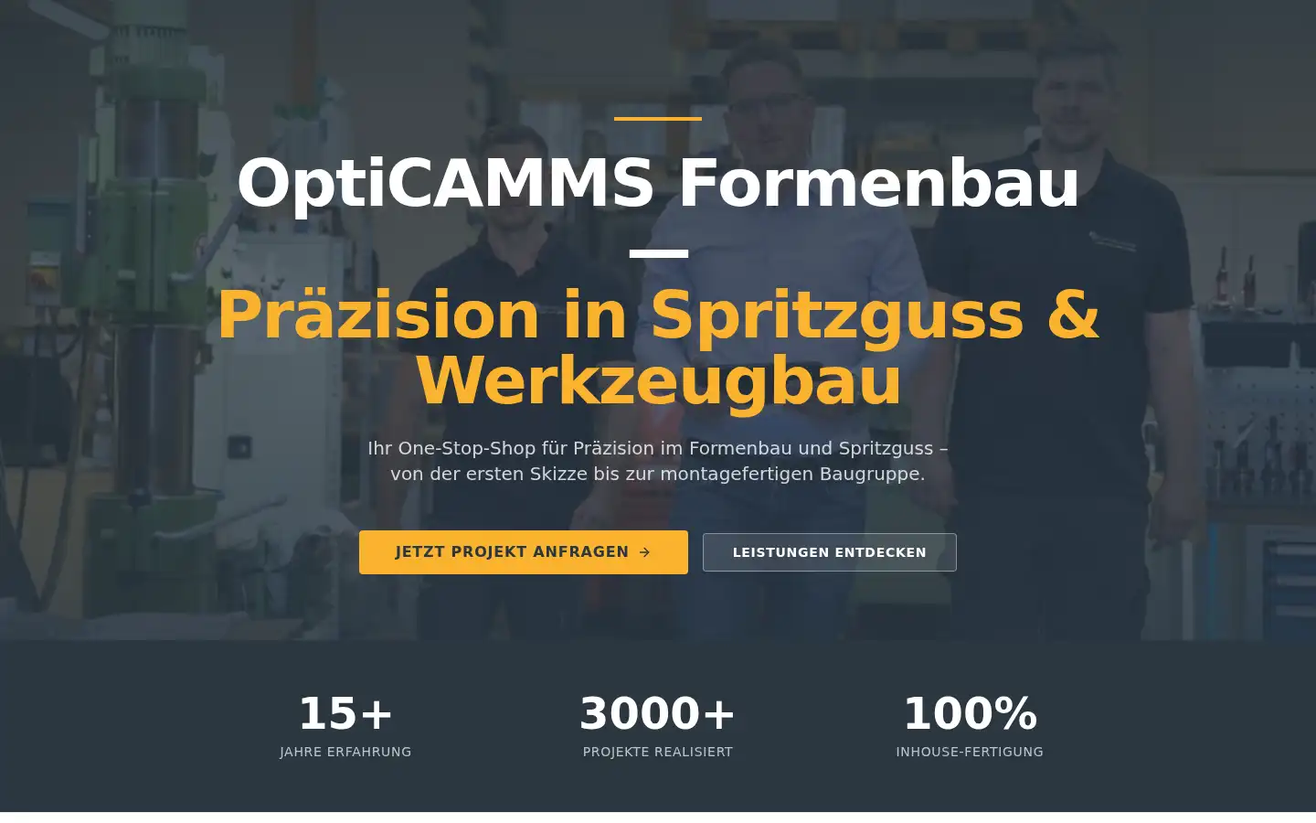 Screenshot of opticamms.de