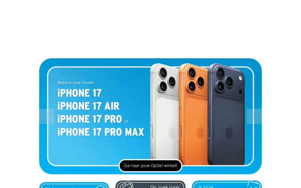 Screenshot of optie1.nl