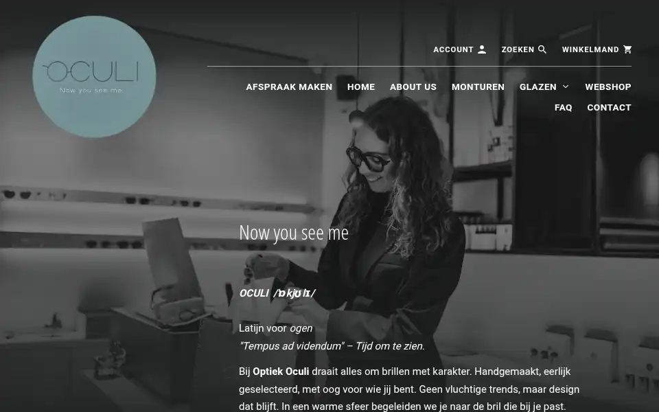 Screenshot of optiekoculi.be