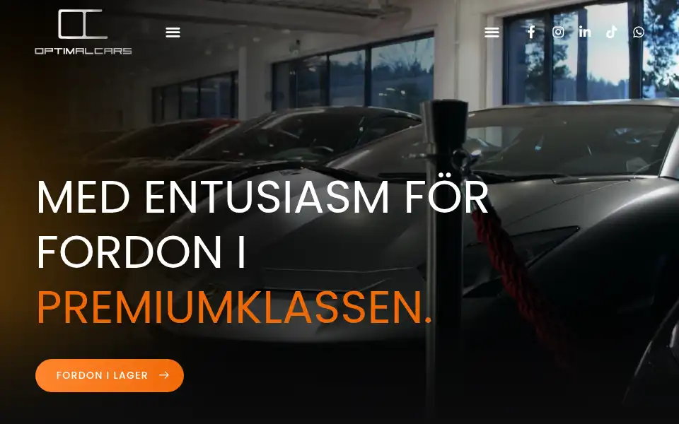 Screenshot of optimalcars.se