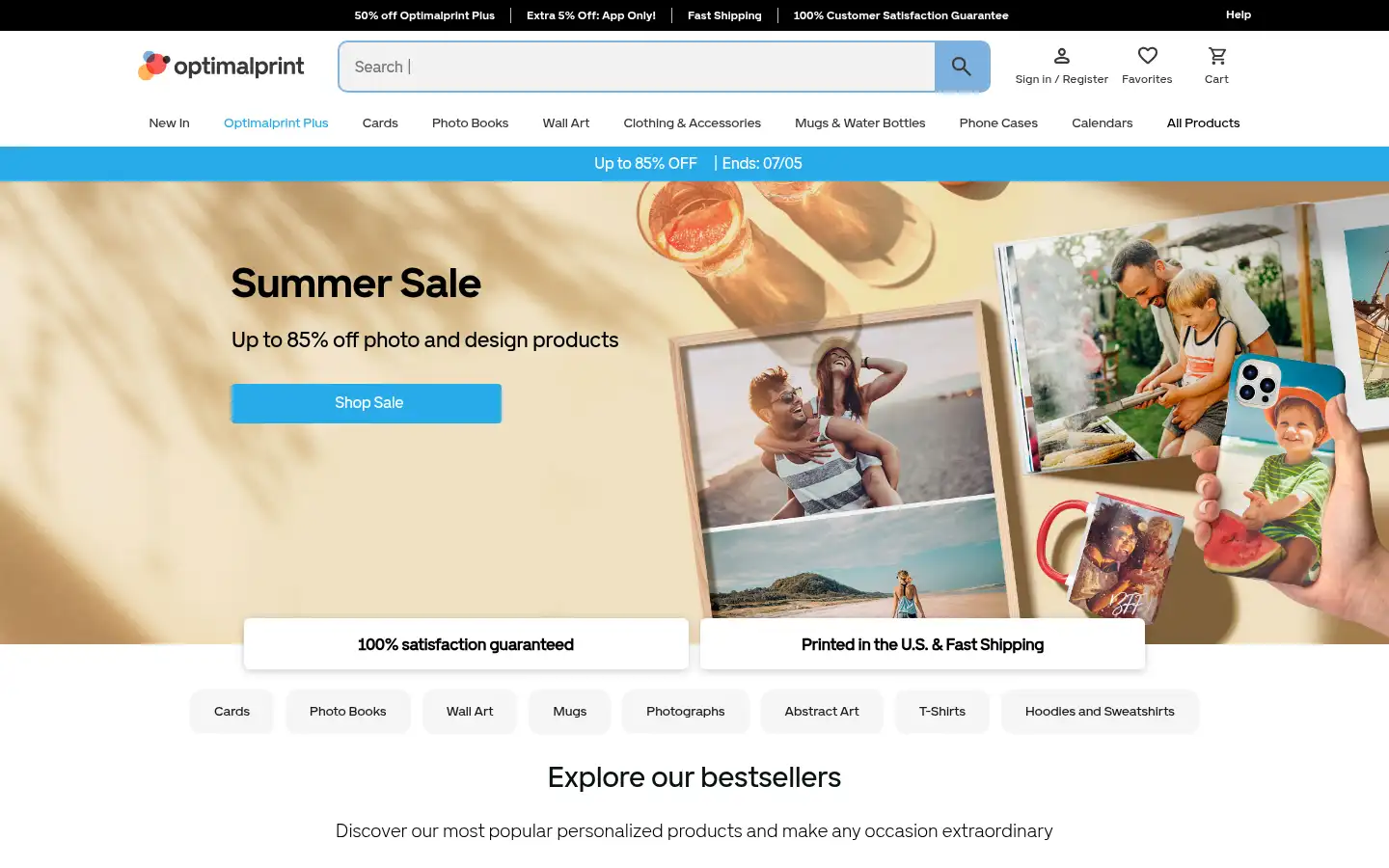 Screenshot of optimalprint.com