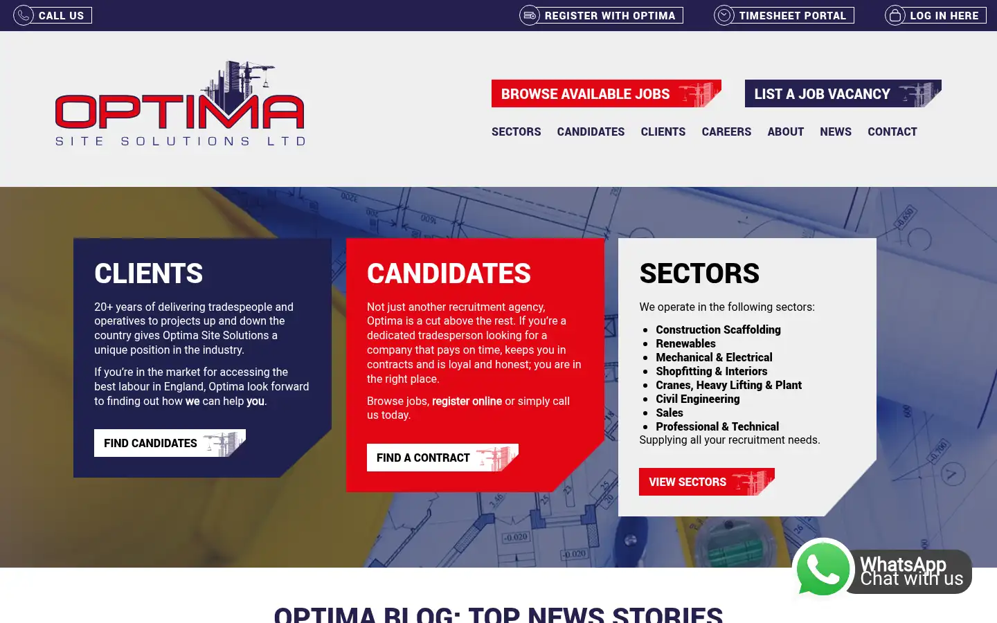 Screenshot of optimasitesolutions.com