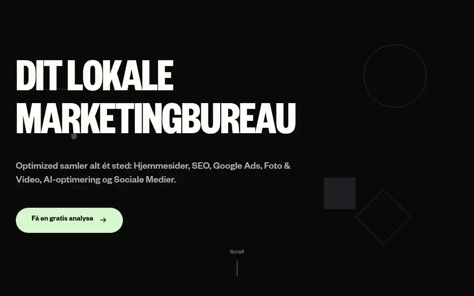 Screenshot of optimized.dk