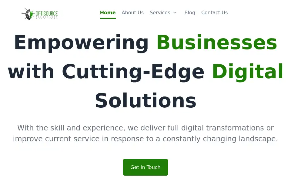 Screenshot of optisourcetech.com