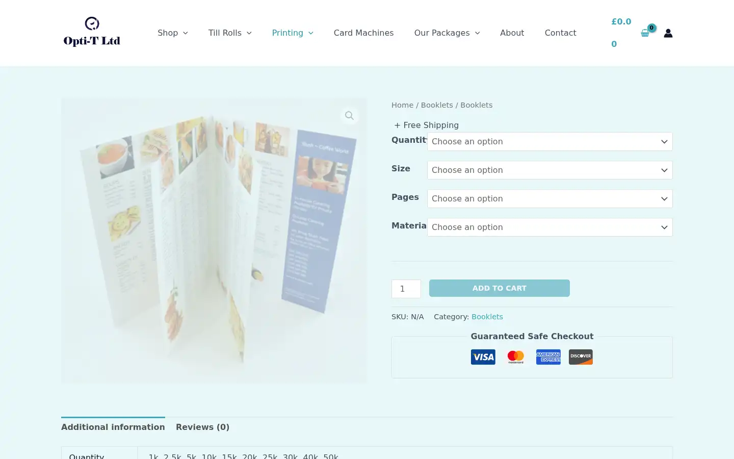 Screenshot of optitltd.com