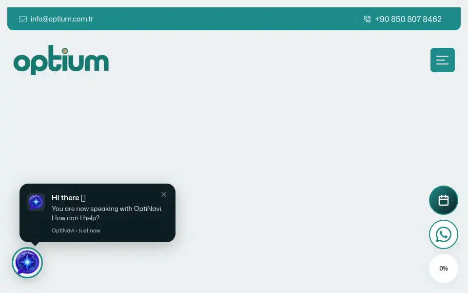 Screenshot of optium.com.tr
