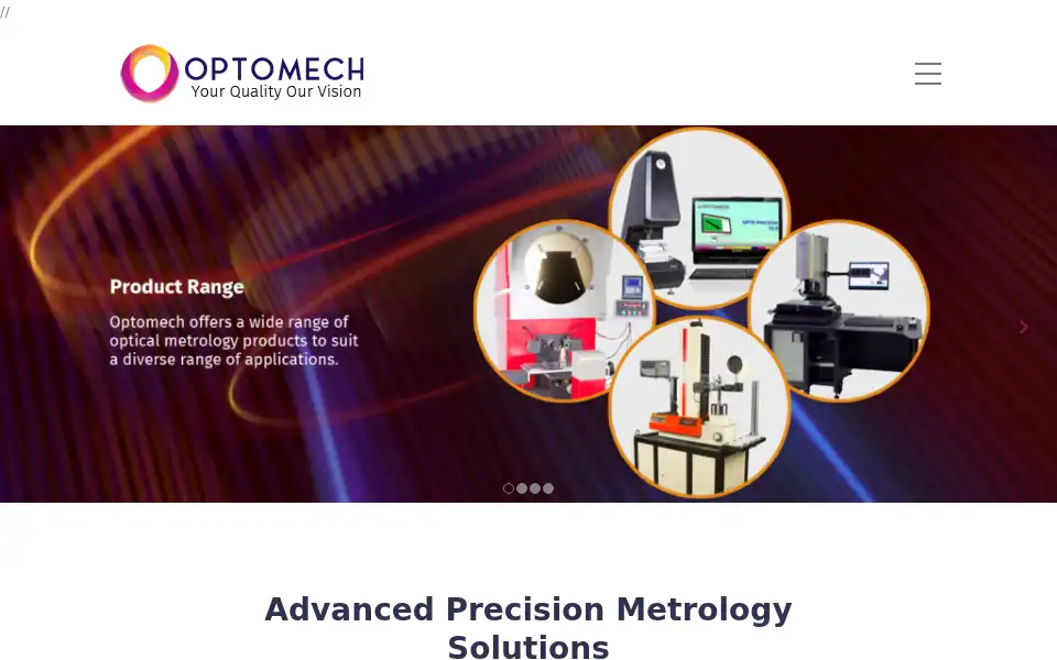 Screenshot of optomechengineers.com