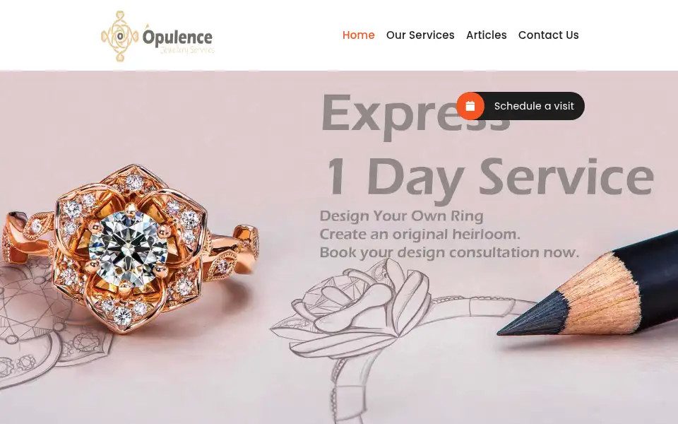 Screenshot of opulencejewelleryservices.co.uk