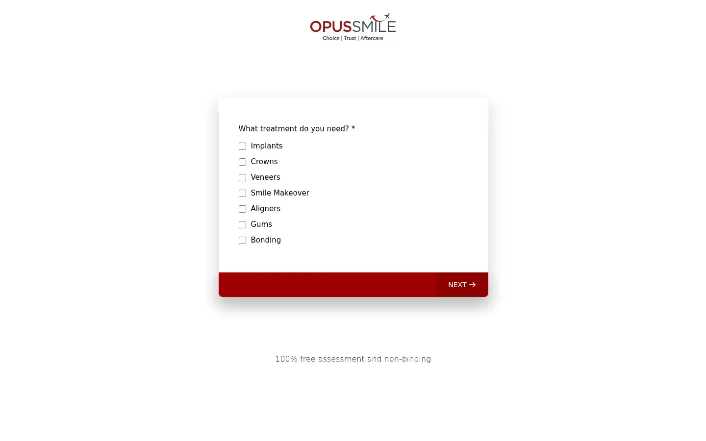 Screenshot of opussmile.com