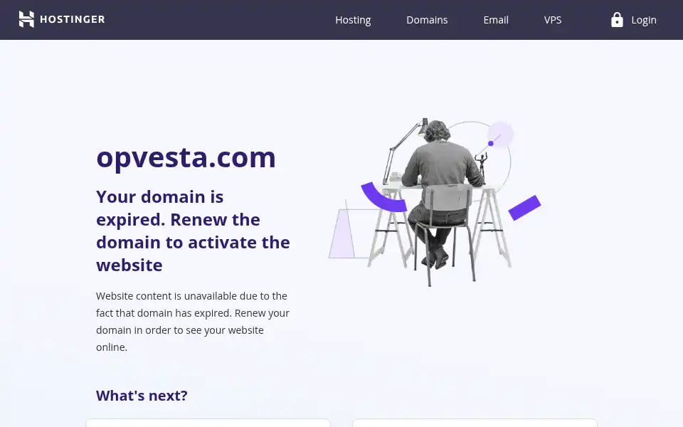 Screenshot of opvesta.com