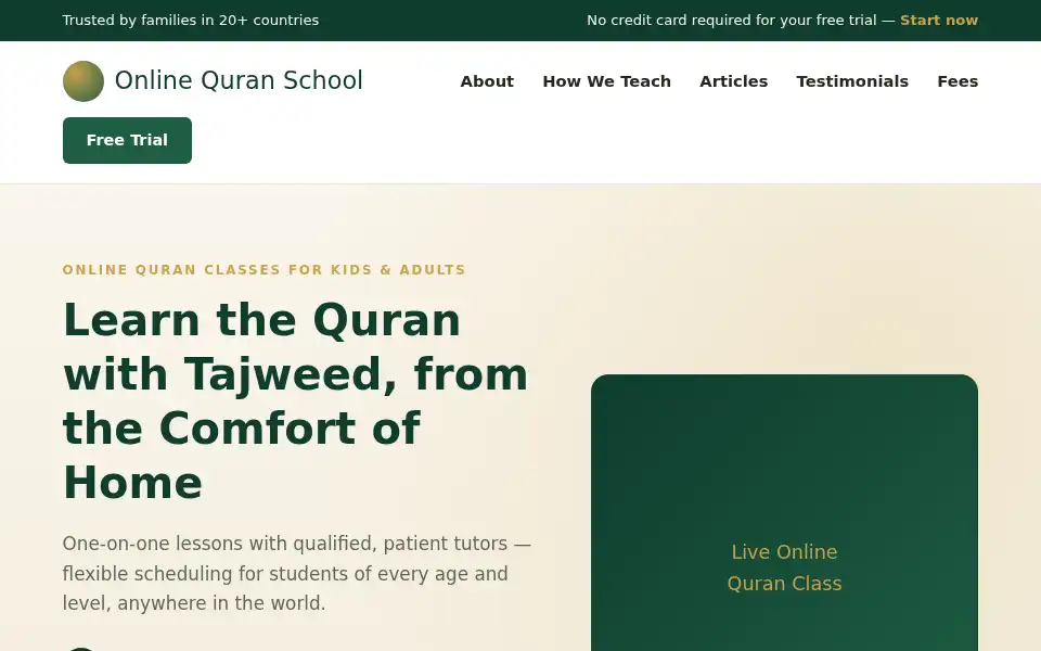 Screenshot of oqschool.com