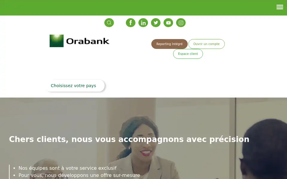 Screenshot of orabank.net