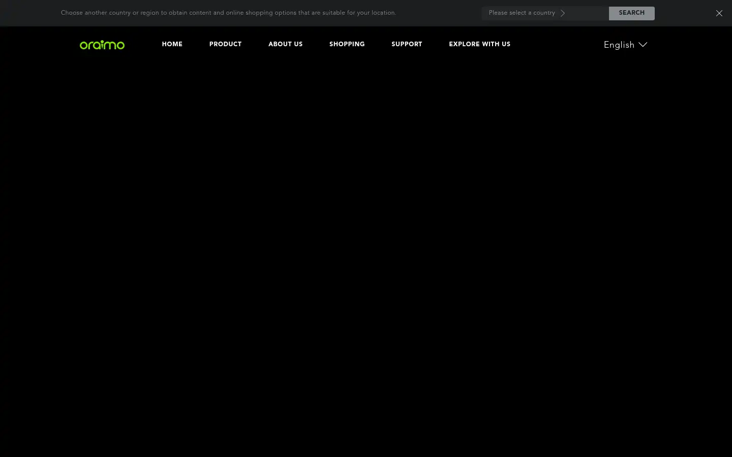 Screenshot of oraimo.com