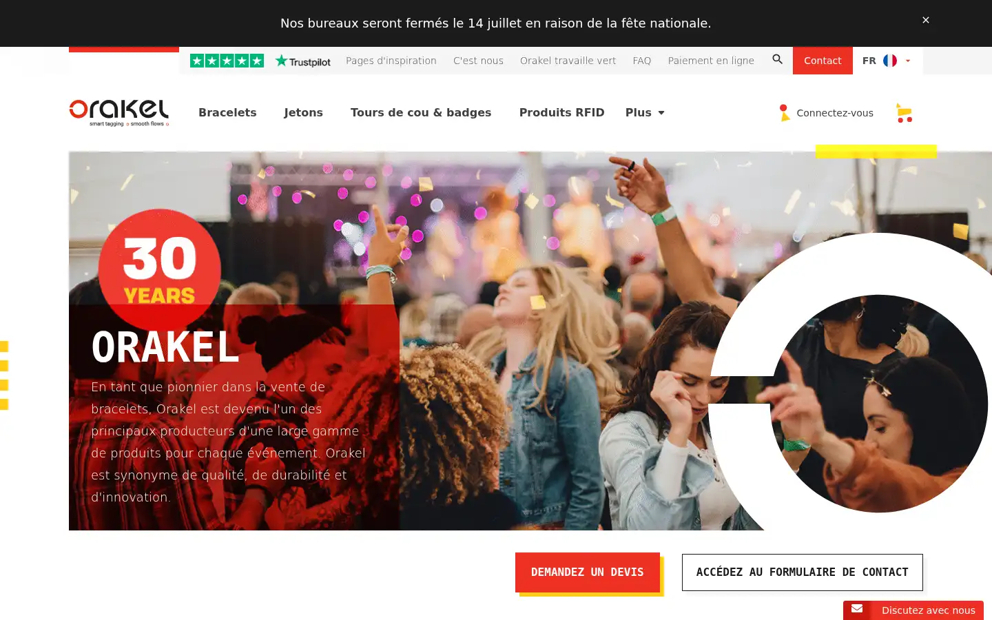 Screenshot of orakel.com
