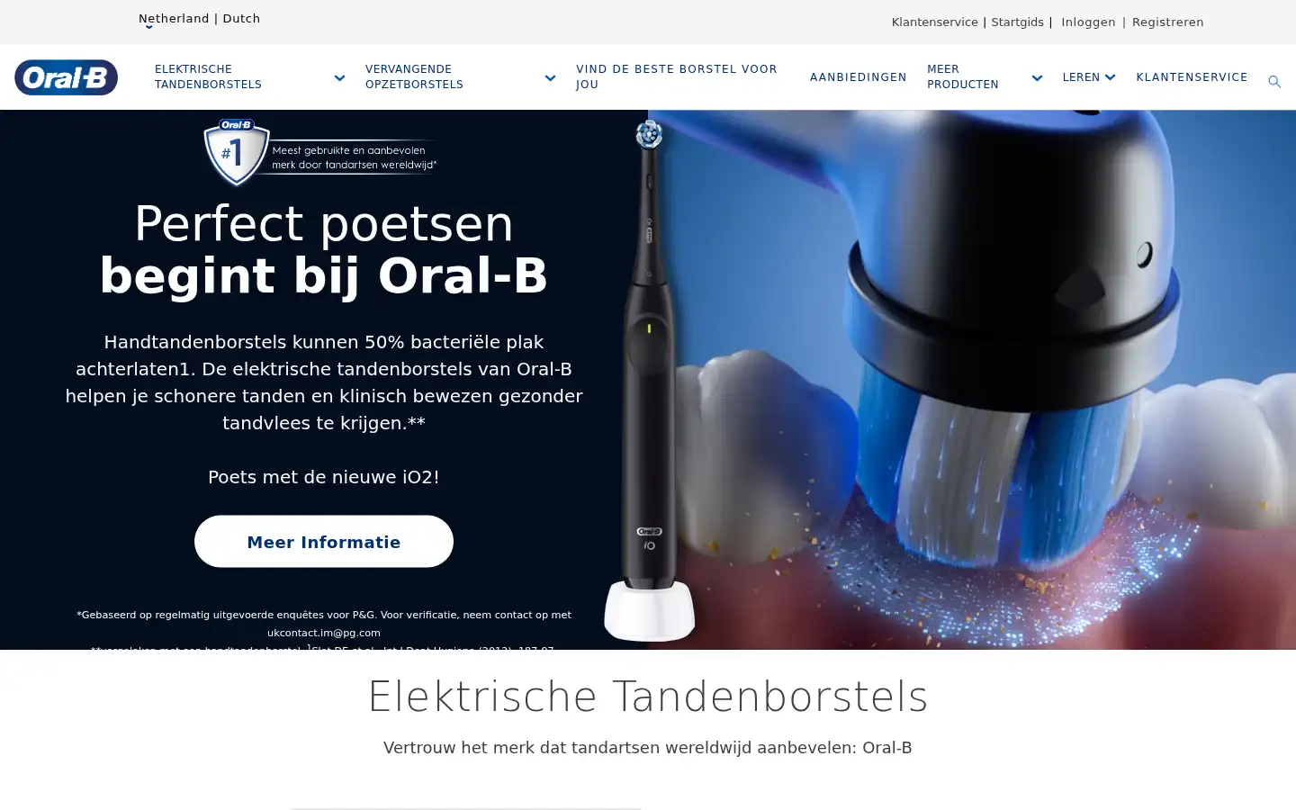 Screenshot of oralb.nl