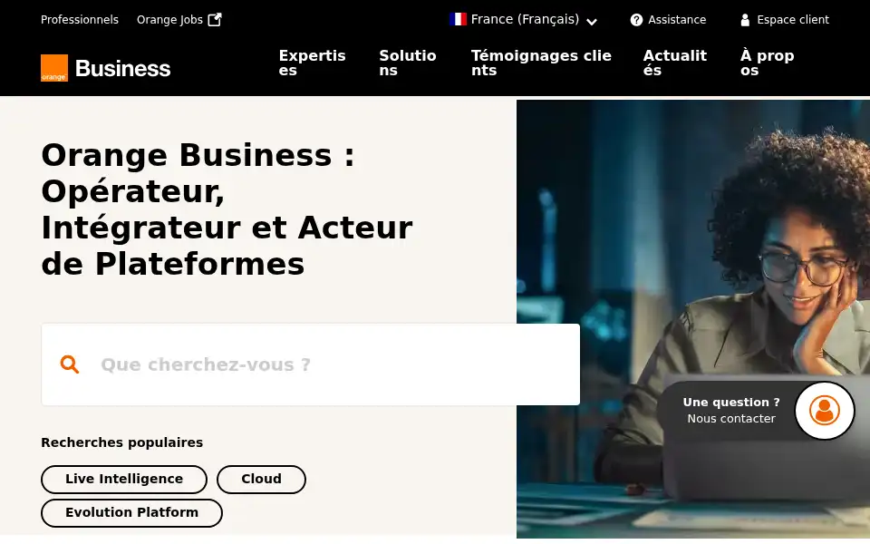 Screenshot of orange-business.com
