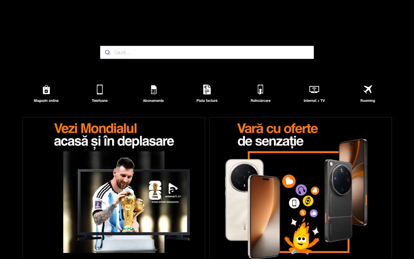 Screenshot of orange.ro