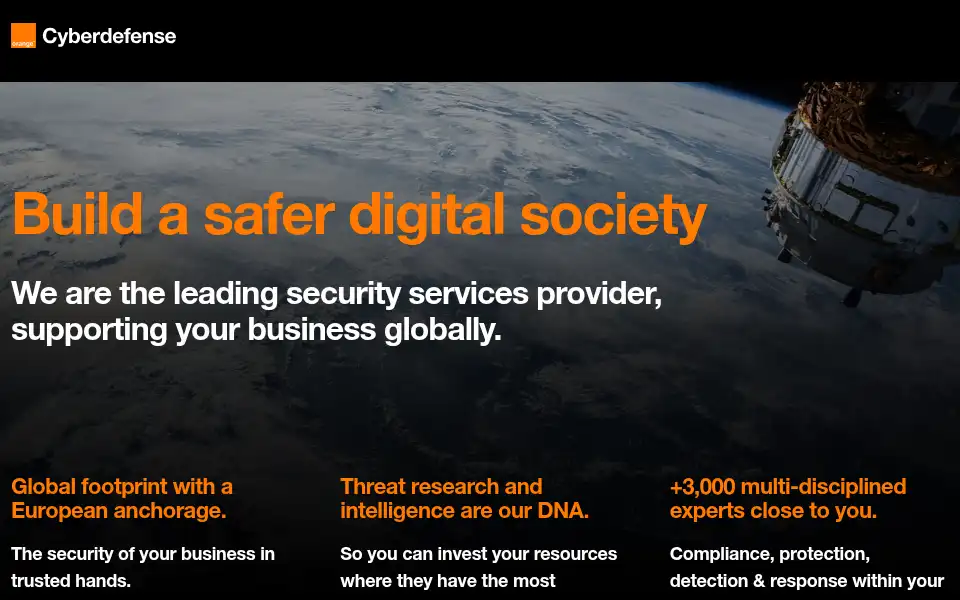 Screenshot of orangecyberdefense.com