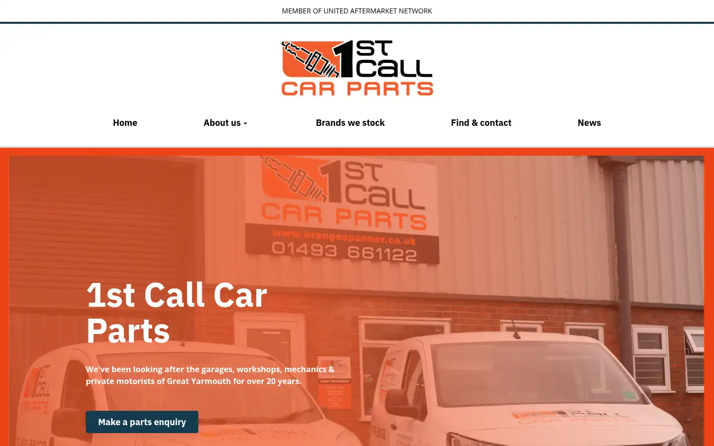 Screenshot of orangespanner.co.uk