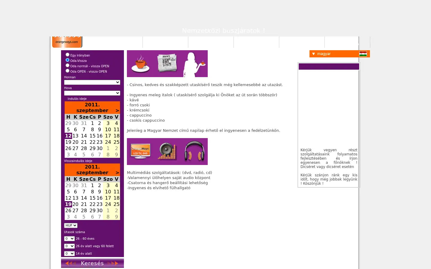 Screenshot of orangeways.com