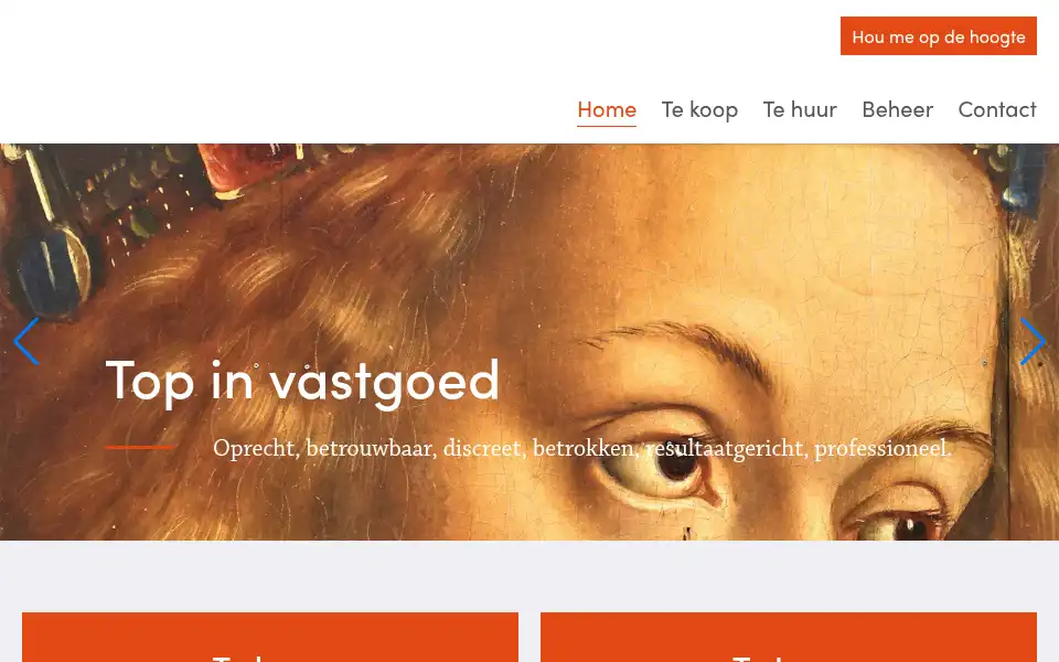 Screenshot of oranjeberg.be