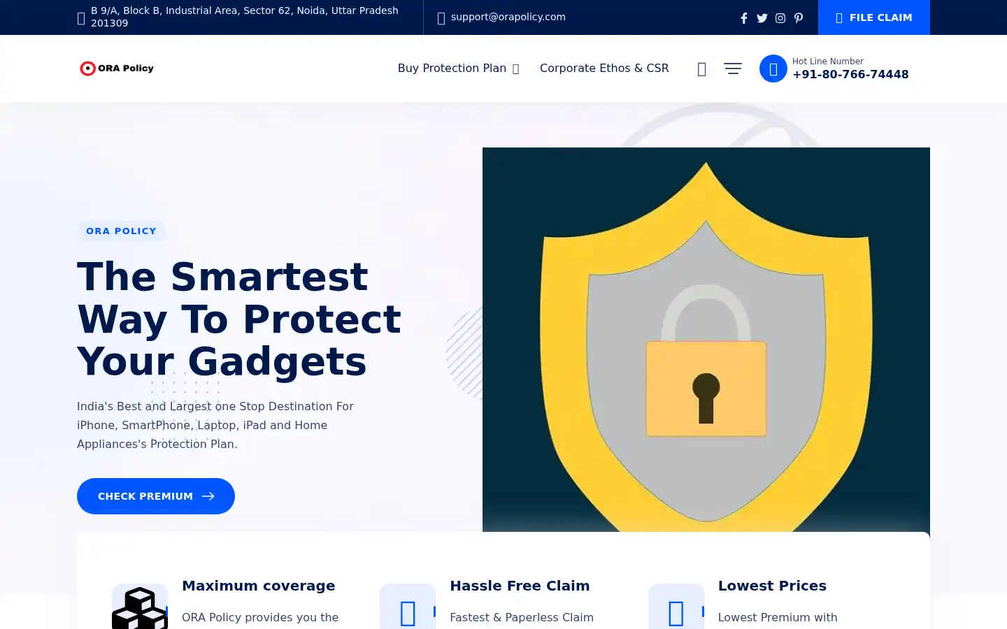 Screenshot of orapolicy.com