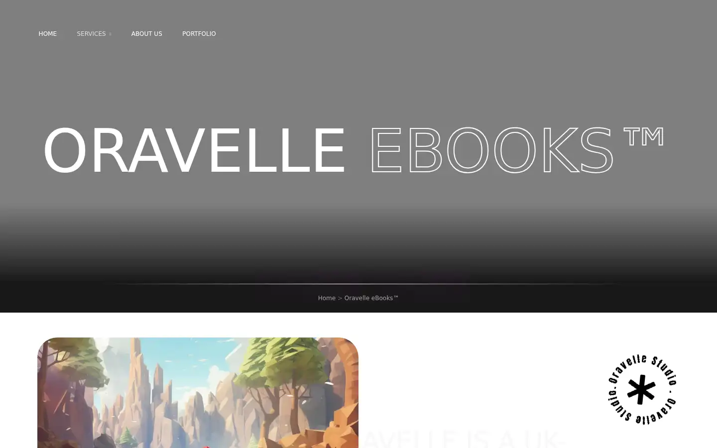 Screenshot of oravellestudios.com