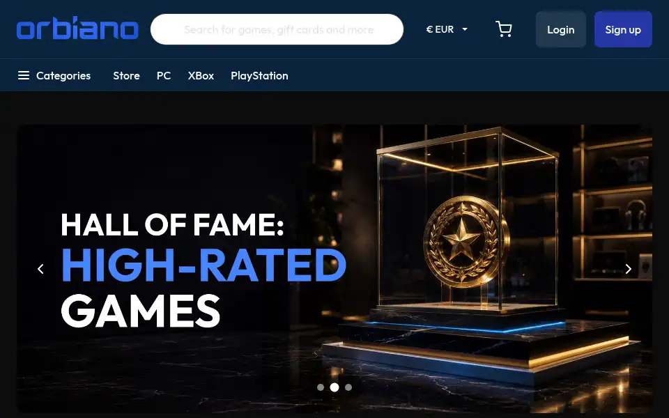 Screenshot of orbiano.com