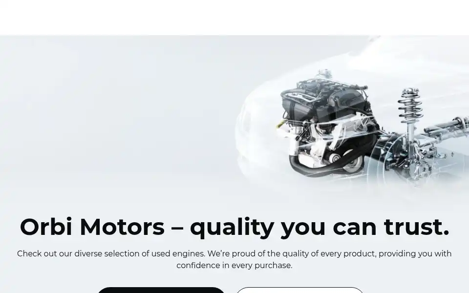 Screenshot of orbimotors.com