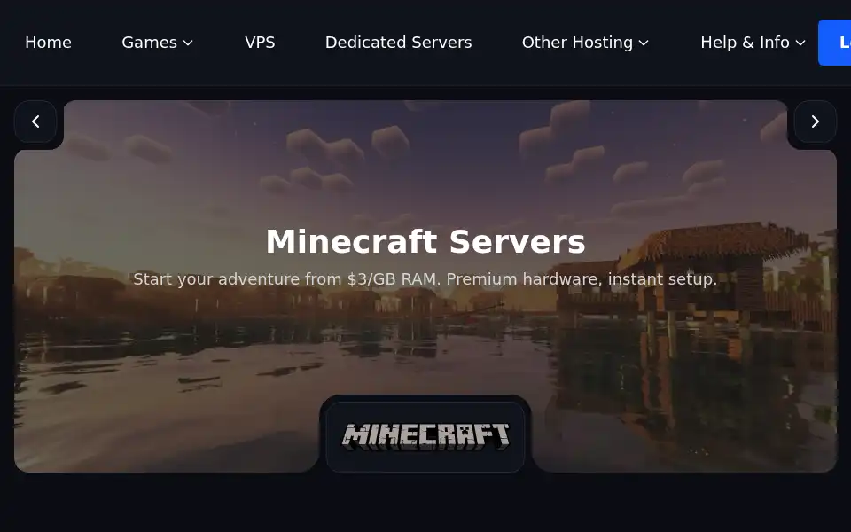 Screenshot of orbithosting.net