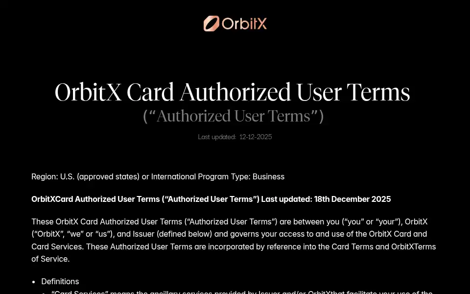 Screenshot of orbitxpay.com