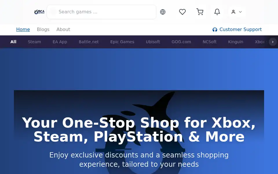 Screenshot of orcamarketplace.com