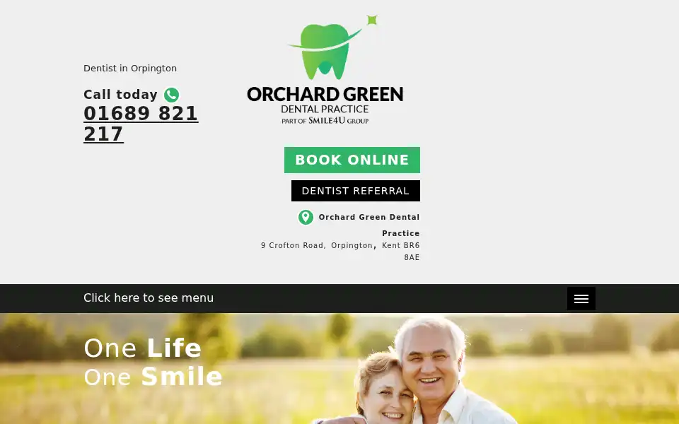 Screenshot of orchardgreendental.com