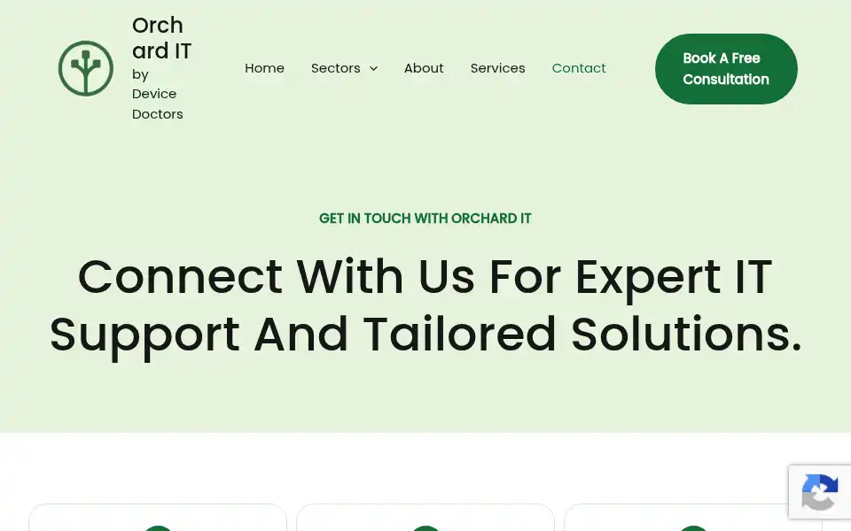 Screenshot of orchardit.co.uk