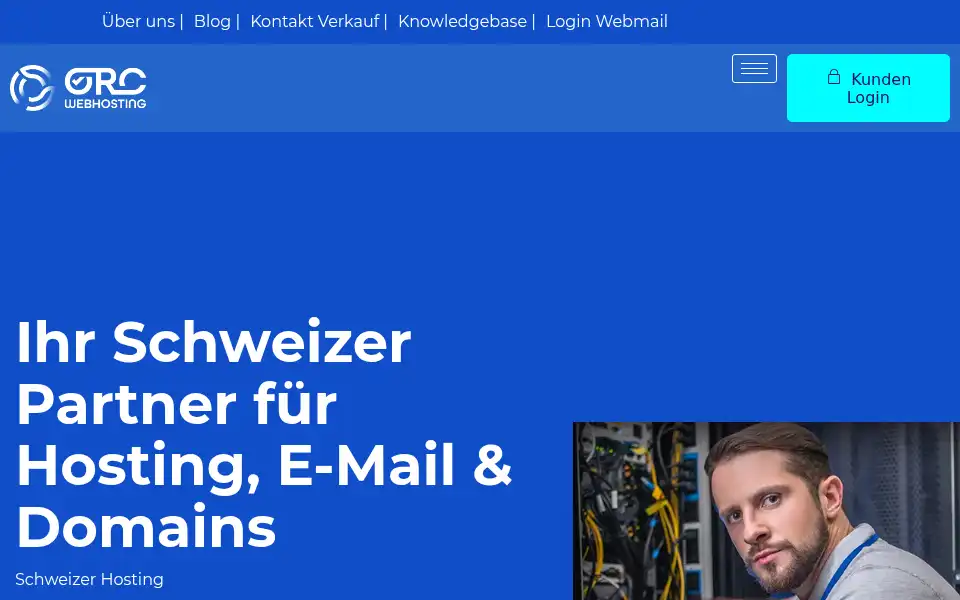 Screenshot of orcwebhosting.ch