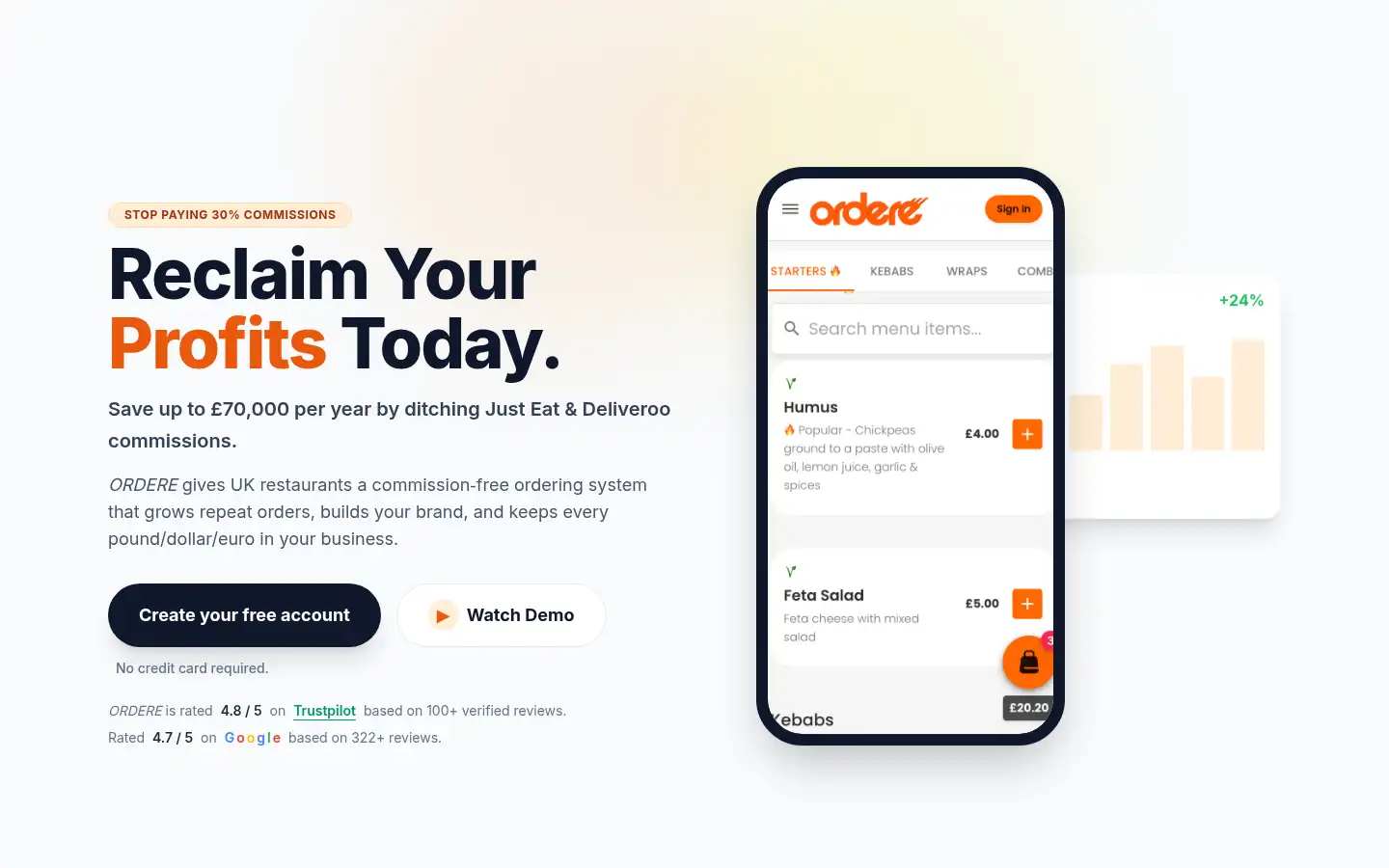 Screenshot of ordere.co.uk