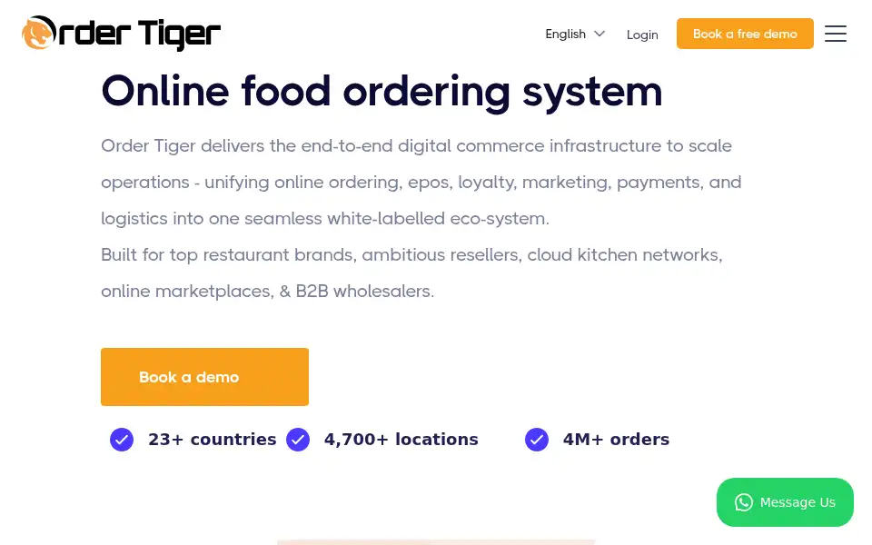 Screenshot of ordertiger.com