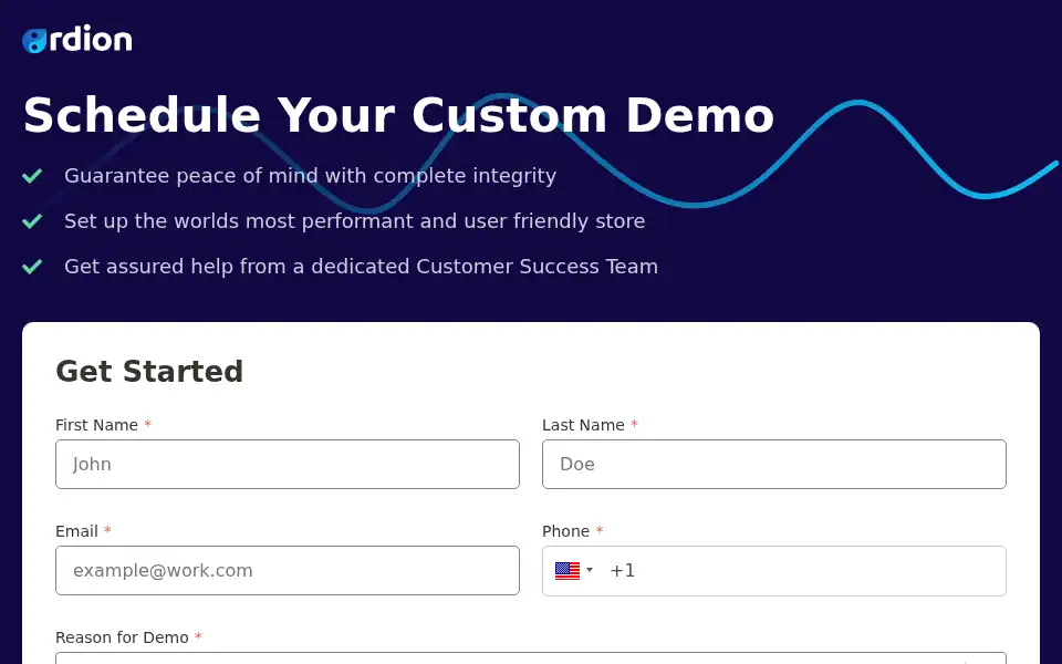 Screenshot of ordion.io