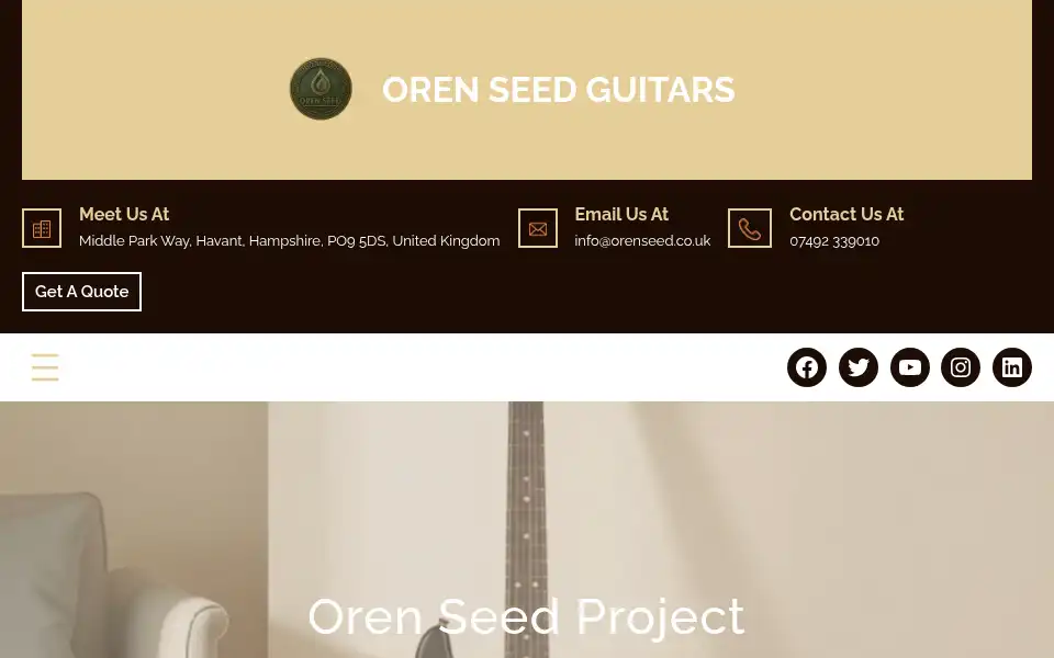 Screenshot of orenseed.co.uk